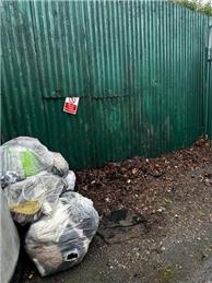 Fly-Tipping Beside the Village Hall